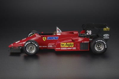 【予約】4-6月以降発売予定FERRARI - F1 126C4M N 28 MONZA ITALY GP 1984 RENE ARNOUX - RED BLACK /GP Replicas 1/18 ミニカー