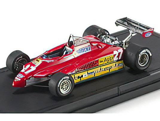 FERRARI F1 126 C2 N 27 SEASON 1982 GILLES VILLENEUVE - RED /GP Replicas 1/43ミニカー