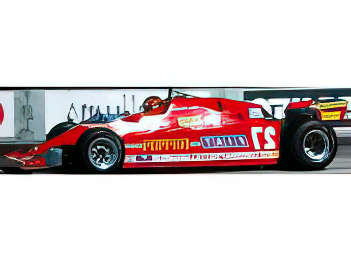 【予約】12月以降発売予定FERRARIフェラーリ F1 126CX COMPREX TURBO N 27 USA OVEST LONG BEACH GP 1981 G.VILLENEUVE  REDフィギュア付き /GP Replicas 1/18 ミニカー