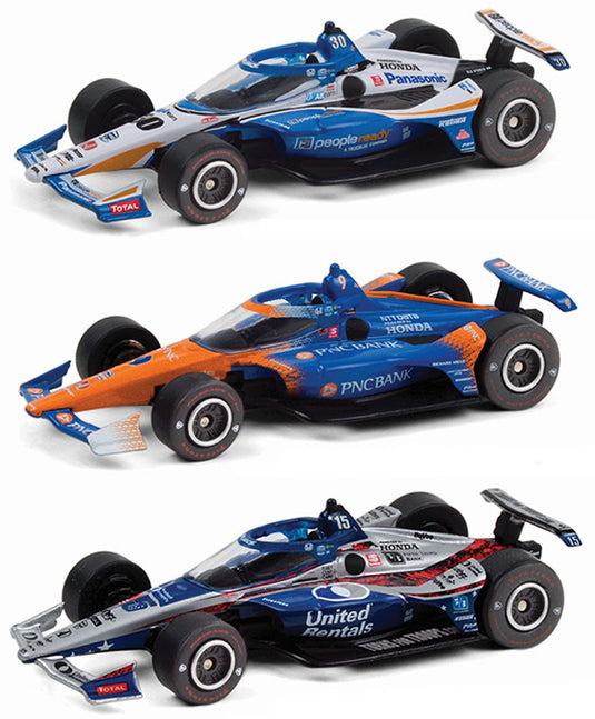 【予約】2021年発売予定2020 Indianapolis 500 Podium 3個セット NTT IndyCar Series #30佐藤琢磨 Takuma Sato #9 Scott Dixon #15 Graham Rahal /Greenlight 1/64ミニカー