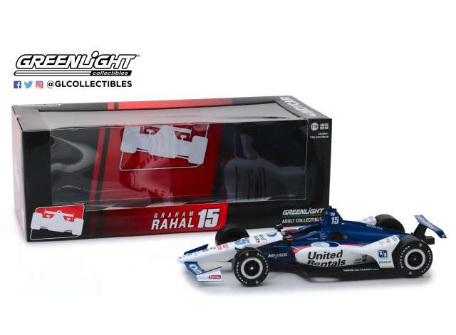 【予約】10月以降発売予定2019 Honda #15 Graham Rahal/Rahal Letterman Lanigan Racing United Rentals   /Greenlight  1/18 ミニカー