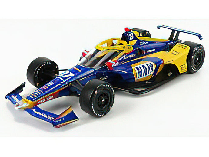 HONDA - TEAM NAPA AUTO PARTS N 27 INDIANAPOLIS INDY 500 INDYCAR SERIES 2021 ALEXANDER ROSSI - BLUE YELLOW /Greenlight 1/18 ミニカー