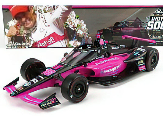 HONDA - TEAM AUTONATION N 6 WINNER INDIANAPOLIS INDY 500 INDYCAR SERIES 2021 H.CASTRONEVES - BLACK PURPLE /Greenlight 1/18 ミニカー