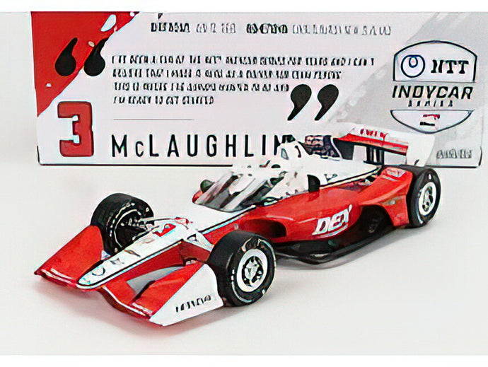 CHEVROLET - TEAM PENSKE DEX IMAGING N 3 INDIANAPOLIS INDY 500 INDYCAR SERIES 2021 S.McLAUGHLIN - RED WHITE /Greenlight 1/18 ミニカー