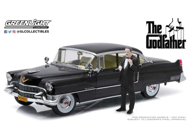 1955 Cadillac Fleetwood Series 60 Special with Don Corleone Figure 映画ゴッドファーザー 1972   /Greenlight  1/18 ミニカー