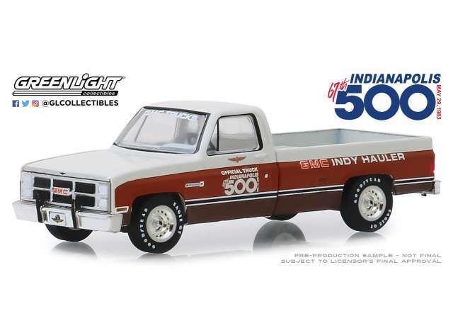 【予約】2020年5月以降発売予定1983 GMC Sierra Classic 1500 67th Annual Indianapolis 500 Mile Race Official Truck /Greenlight  1/18 ミニカー