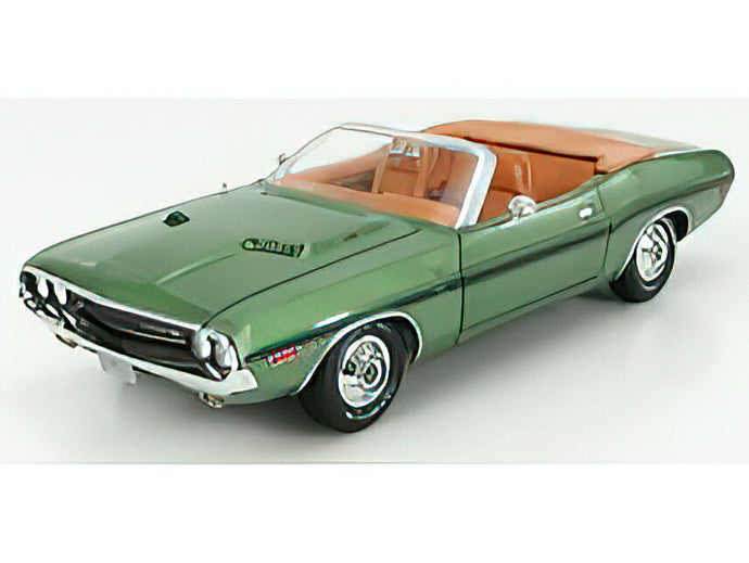 DODGE - CHALLENGER R/T S186 CABRIOLET OPEN 1970 - GREEN MET /Greenlight 1/18 ミニカー