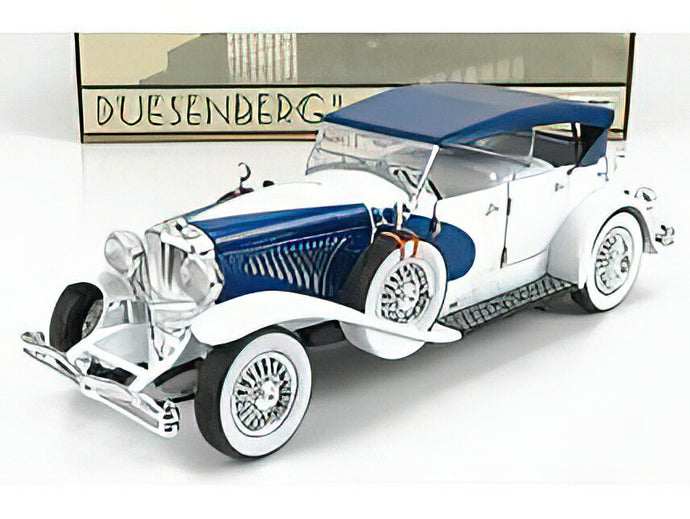 DUESENBERG - II SJ CABRIOLET CLOSED 1934 - BLUE WHITE /Greenlight 1/18 ミニカー