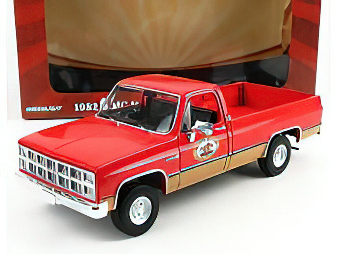 GMC - K-2500 SIERRA GRANDE PICK-UP 1982 - THE BUSTED KNUCKLE - RED CREAM /Greenlight 1/18 ミニカー