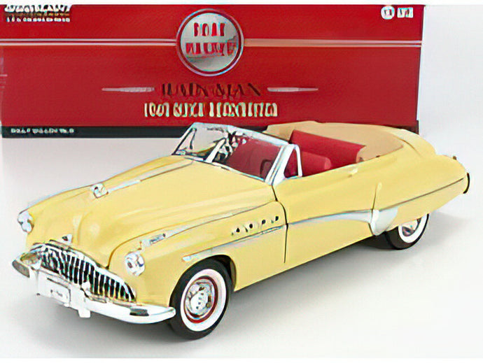 BUICK - ROADMASTER CABRIOLET OPEN 1949 - CHARLIE BABBITT'S RAIN MAN - CREAM /Greenlight 1/18 ミニカー