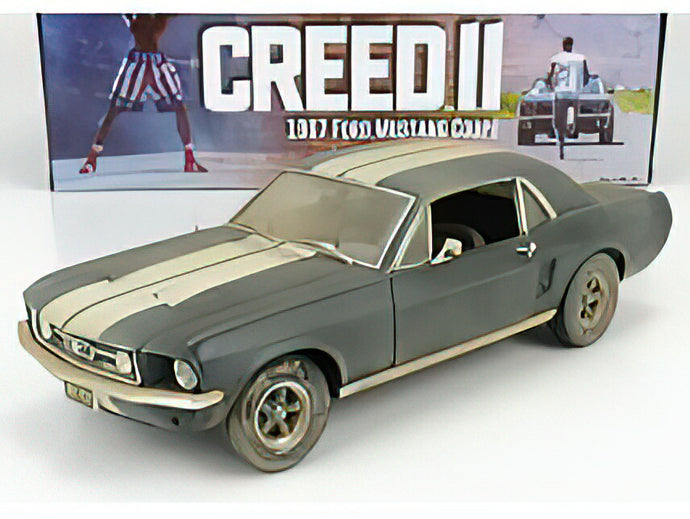 FORD USA - MUSTANG COUPE 1967 - ADONIS CREED'S II - MATT BLACK /Greenlight 1/18 ミニカー