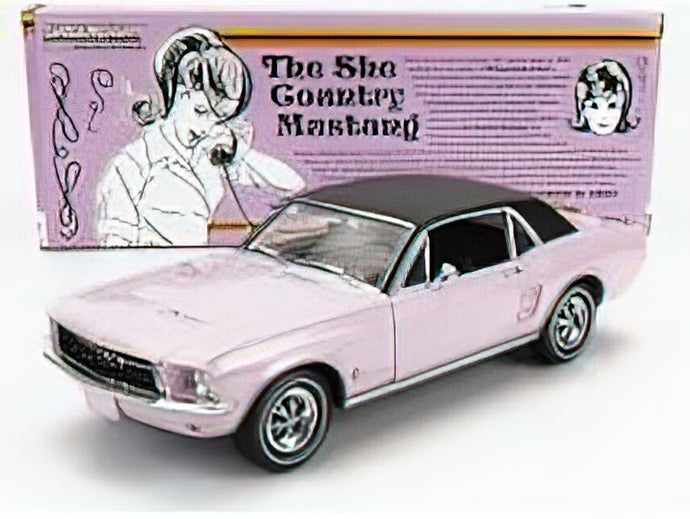 FORD USA MUSTANG COUPE 1968 - THE SHE COUNTRY MUSTANG  PINK BLACK/Greenlight 1/18 ミニカー