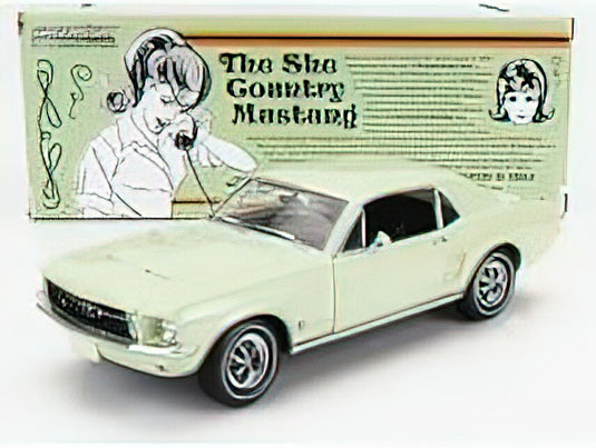 FORD USA MUSTANG COUPE 1968 THE SHE COUNTRY MUSTANG LIGHT GREEN/Greenlight 1/18 ミニカー