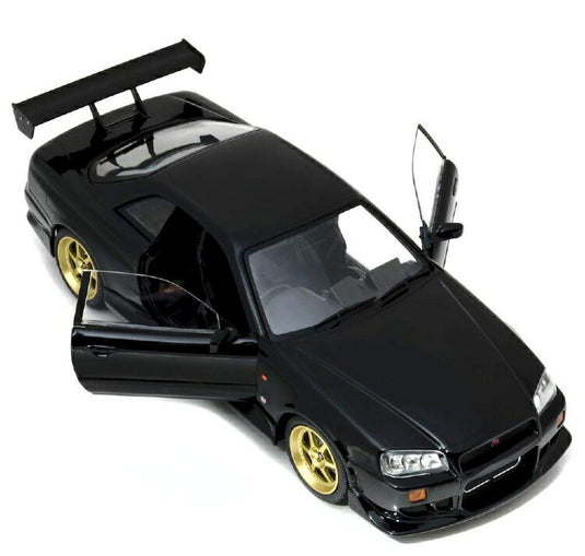 NISSAN - SKYLINE日産スカイライン GT-R (R34) 1999 black /Greenlight 1/18 ミニカー