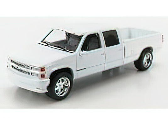CHEVROLETシボレー SILVERADO 3500 DOUBLE CABINE CUSTOM 1997 - WHITE /Greenlight 1/18 ミニカー