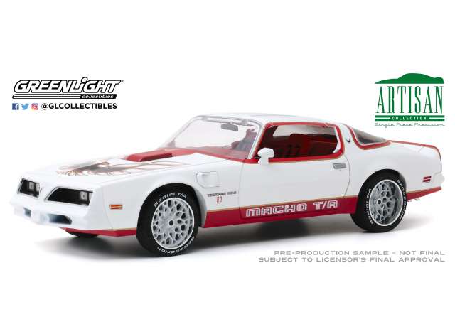 【予約】4月以降発売予定1978 Pontiac Firebird  Macho Trans Am  #11 of 204 by Mecham Design, white and red /Greenlight 1/18 ミニカー