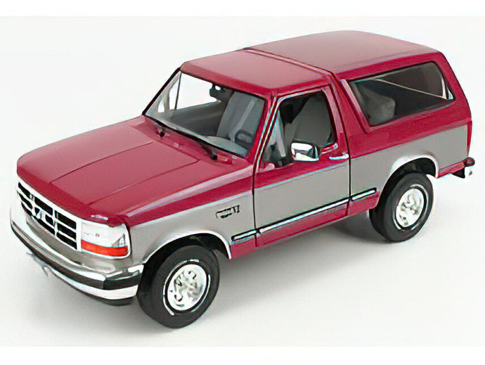 FORD USA - BRONCO XLT HARD-TOP CLOSED 1996 - RED SILVER /Greenlight 1/18 ミニカー