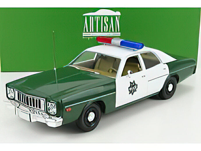 PLYMOUTH - FURY HAZZARD POLICE 1975 - GREEN WHITE /Greenlight 1/18 ミニカー