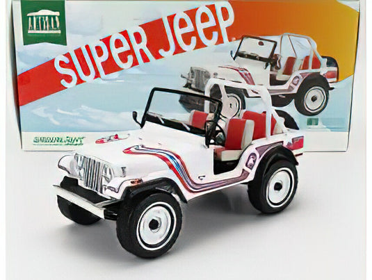 JEEP - CJ-5 SUPER JEEP 1973 - WHITE /Greenlight  1/18 ミニカー