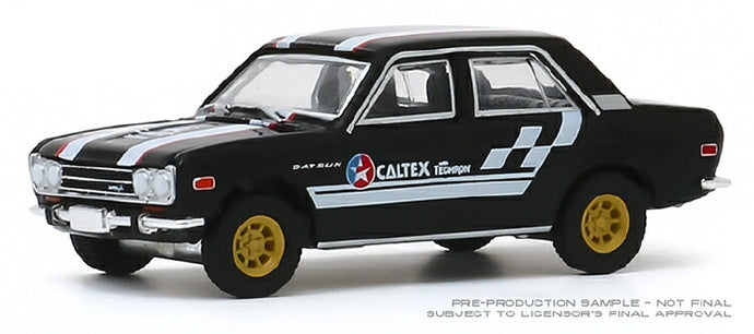 【予約】5月以降発売予定1971 Datsun 510 4-Door Sedan - Caltex with Techron Case /Greenlight 1/64 ミニカー