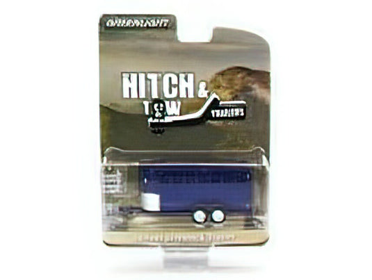 TRAILER - 14-FOOT LIVESTOCK - TRASPORTO ANIMALI BESTIAME - BLUE /Greenlight 1/64 ミニカー