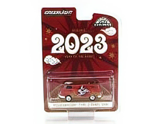 VOLKSWAGEN - T1 TYPE 2 PANEL VAN CHINESE ZODIAC YEAR OF RABBIT 2023 - RED /Greenlight 1/64 ミニカー