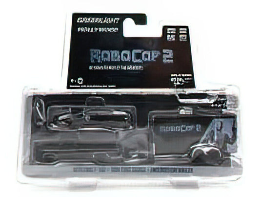 FORD USA - F-150 PICK-UP 1979 + TAURUS 1986 POLICE WITH TRAILER - ROBOCOP 2 - BLACK /Greenlight 1/64 ミニカー