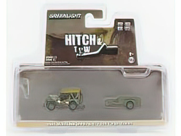 JEEP - WILLYS MB WITH 1/4 TON CARGO TRAILER 1943 - MILITARY GREEN /Greenlight 1/64 ミニカー