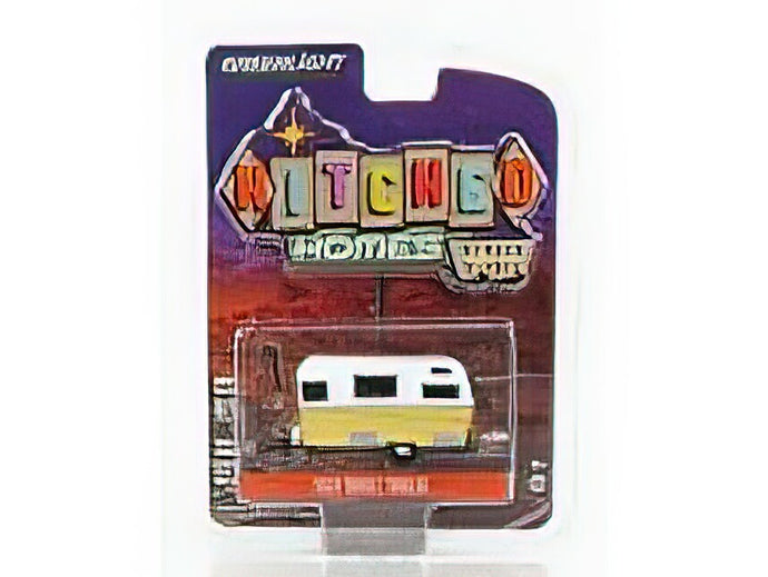 TRAILER - SIESTA TRAVEL ROULOTTE 1959 - WHITE YELLOW /Greenlight 1/64 ミニカー