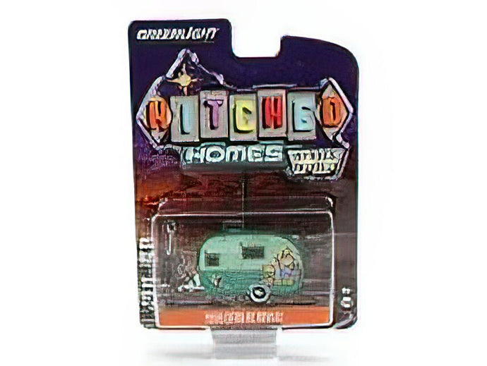 TRAILER - CATOLAC DEVILLE TRAVEL ROULOTTE SMOKEY BEAR 1958 - 2 TONE GREEN /Greenlight 1/64 ミニカー