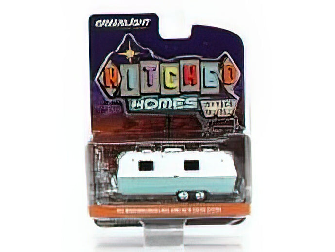 TRAILER - AIRSTREAM LAND YACHT SAFARI ROULOTTE 1971 - LIGHT BLUE WHITE /Greenlight 1/64 ミニカー