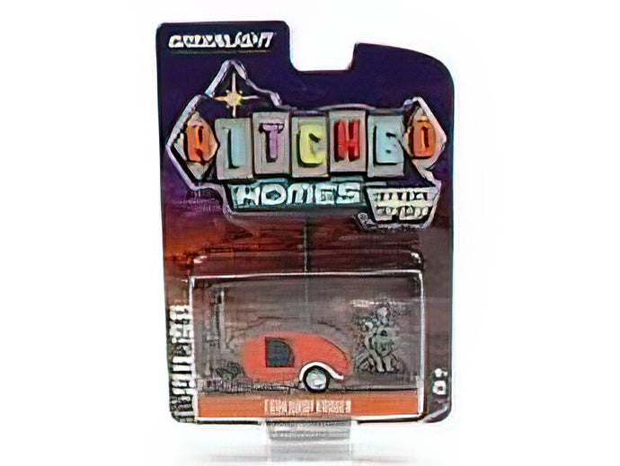 TRAILER - TEARDROP ROULOTTE 2016 - ORANGE SILVER /Greenlight 1/64 ミニカー