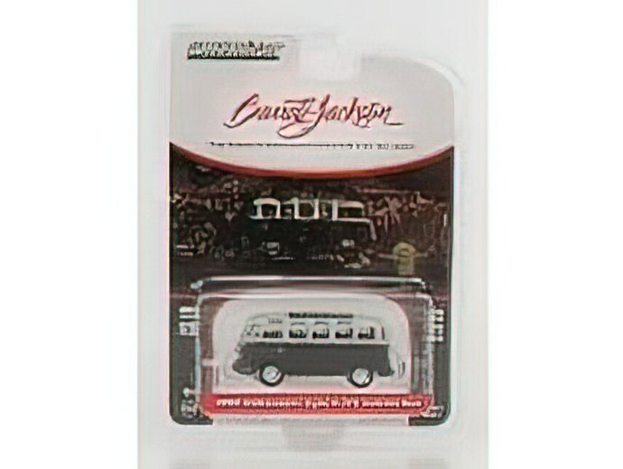 VOLKSWAGEN - T1 TYPE 2 MINIBUS 1962 - LOT 1426 BARRET JACKSON - BLACK SILVER /Greenlight 1/64 ミニカー