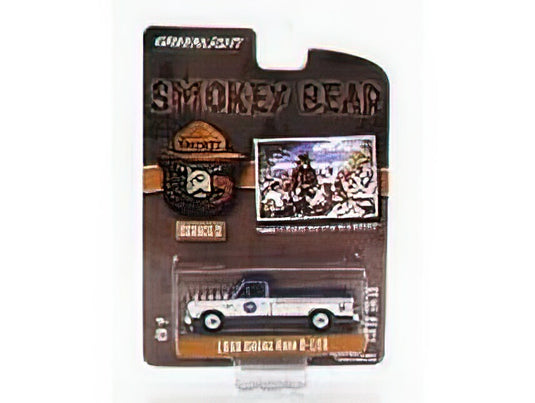DODGE - RAM D-150 PICK-UP 1989 - SMOKEY BEAR - WHITE BLUE /Greenlight 1/64 ミニカー