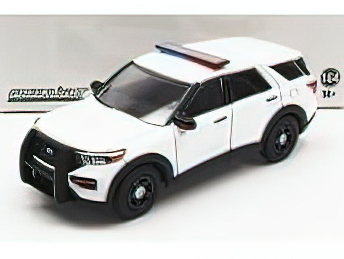 FORD USA - UTILITY POLICE INTERCEPTOR 2022 - WHITE /Greenlight 1/64 ミニカー