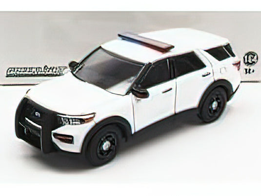 FORD USA - UTILITY POLICE INTERCEPTOR 2022 - WHITE /Greenlight 1/64 ミニカー