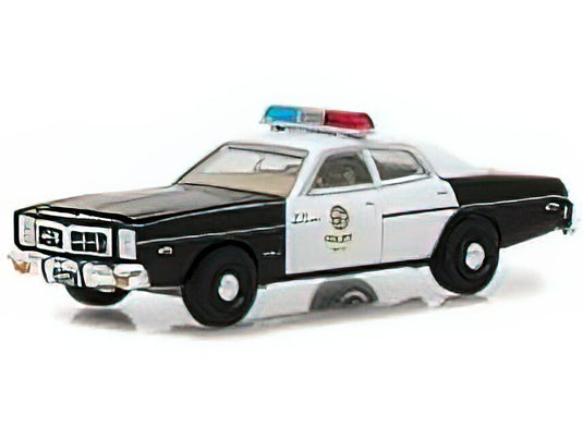 DODGE - MONACO POLICE 1977 - THE TERMINATOR - WHITE BLACK /Greenlight 1/64 ミニカー