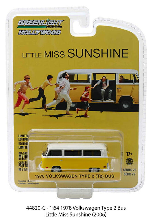 1978 Volkswagen Type 2 Bus - Little Miss Sunshine (2006) /Greenlight 1/64 ミニカー