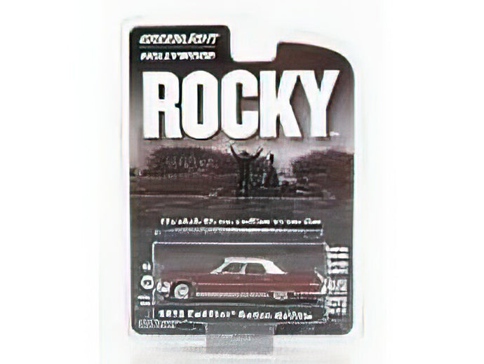 CADILLACキャデラック DEVILLE SEDAN 1973 - ROCKY MOVIE - BROWN WHITE /Greenlight 1/64 ミニカー