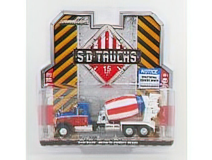 MACK - GRANITE TRUCK CEMENT MIXER BETONIERA 3-ASSI 2019 - BLUE RED WHITE /Greenlight 1/64 ミニカー