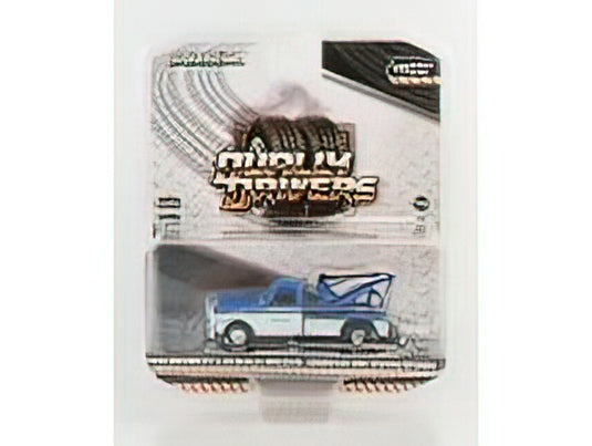 CHEVROLETシボレー C-30 TRUCK CARRO ATTREZZI - WRECKER ROAD SERVICE GOODYEAR 1972 - WHITE BLUE /Greenlight 1/64 ミニカー