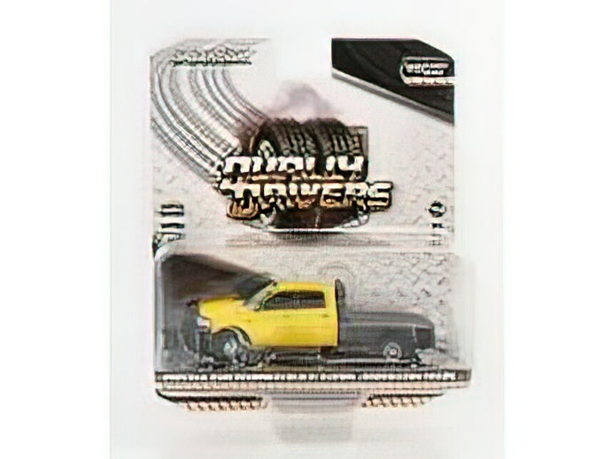 DODGE - RAM 3500 DOUBLE CABINE PICK-UP 2018 - YELLOW BLACK /Greenlight 1/64 ミニカー
