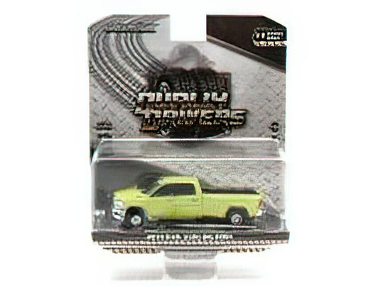 DODGE - RAM 3500 PICK-UP DOUBLE CABINE BIG HORN 2019 - YELLOW /Greenlight 1/64 ミニカー