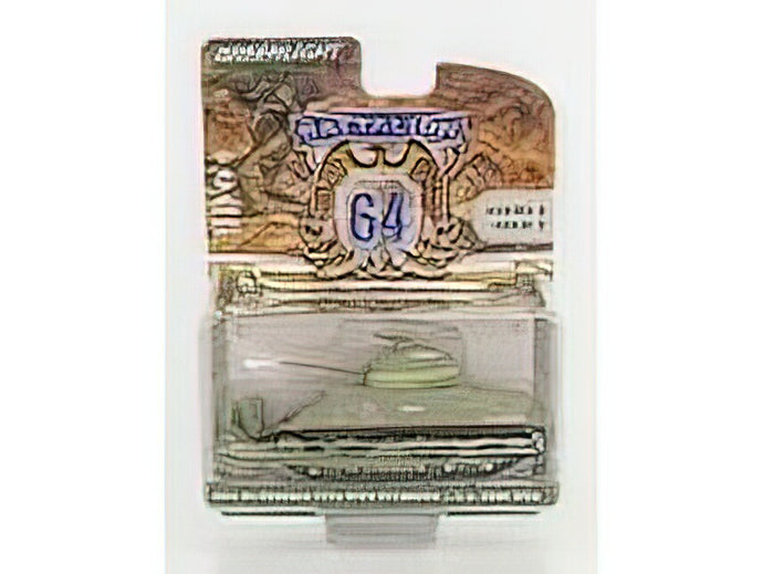 TANK - M4 SHERMAN USA ARMY WORLD WAR II WITH BULLDOZER 1944 - MILITARY SAND /Greenlight 1/64 ミニカー