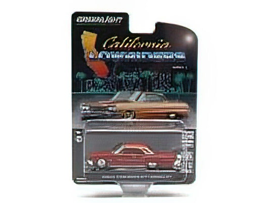 CHEVROLETシボレー Impalaインパラ CUSTOM 1964 - RED /Greenlight 1/64 ミニカー