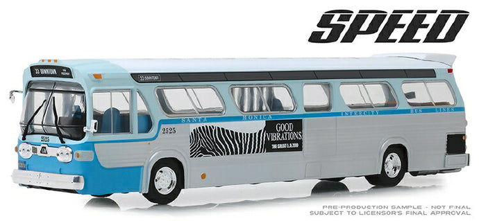 1960s General Motors TDH #2525 Los Angeles, California Downtown Bus Speed (1994)映画スピード バス /Greenlight  1/43 ミニカー