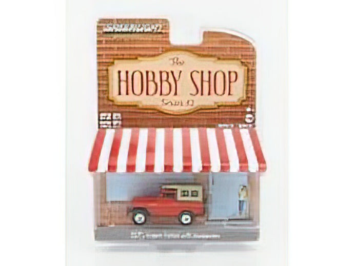 NISSAN - PATROL WITH BACKPACKER 1975 - RED BEIGE /Greenlight 1/64 ミニカー