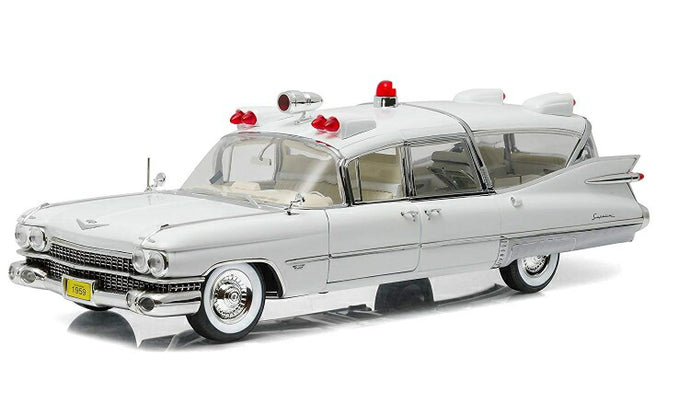 CADILLAC - SUPERIOR AMBULANCE 1959 - CON BARELLA - WITH STRETCHER /Greenlight PRECISION COLLECTION 1/18 ミニカー