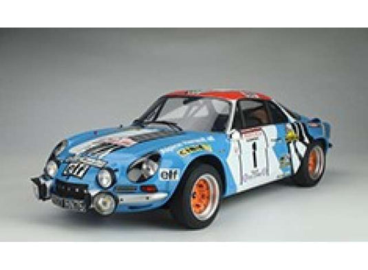 【予約】5月以降発売予定1973 Alpine A110 Tour de Corse #1 レジンシリーズ Alpine Blue /GTスピリット 1/8 ミニカー