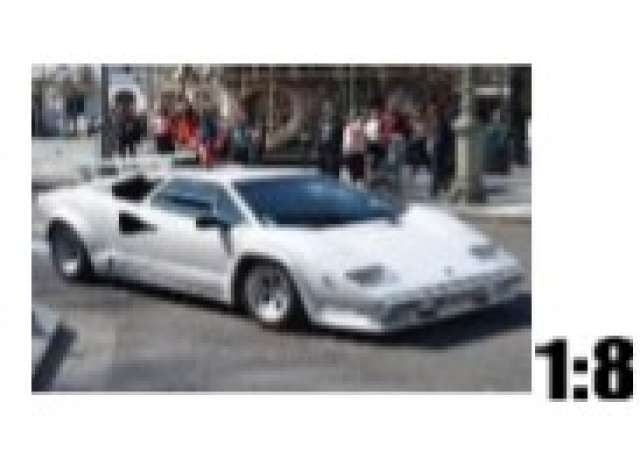 【予約】6月以降発売予定Lamborghini Countachランボルギーニカウンタック LP500 QV  bianco polo /GTspirit 1/8 ミニカー